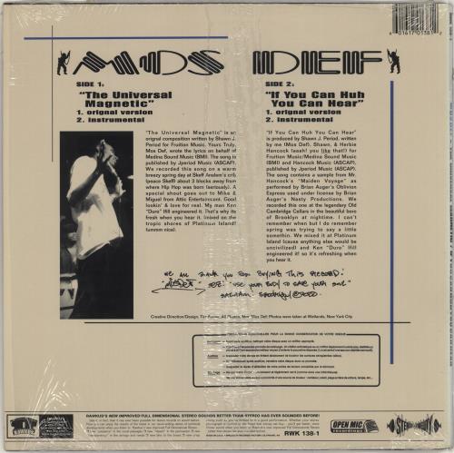 Mos Def The Universal Magnetic US 12